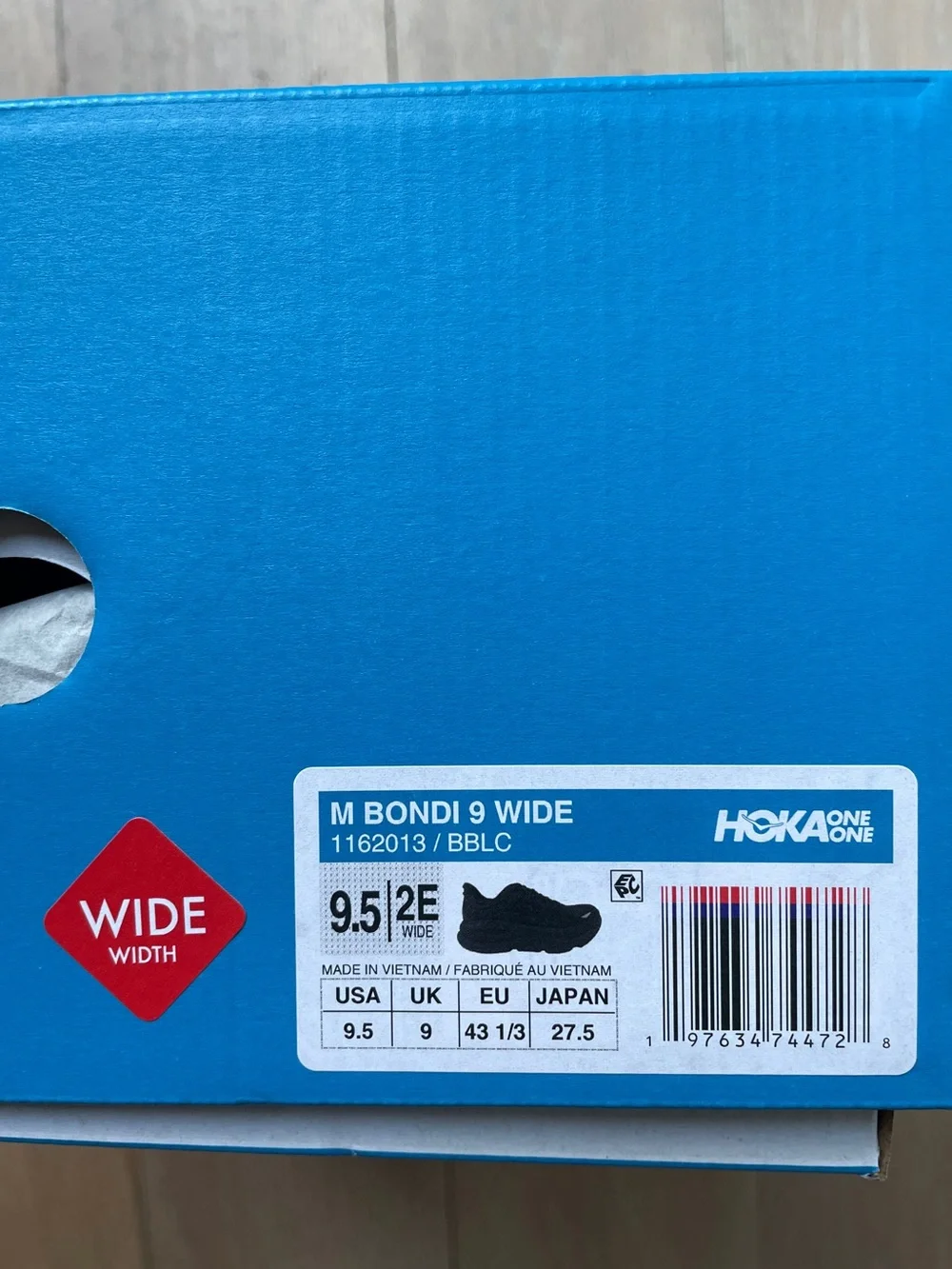 Hoka One One Men’s Bondi 9 Wide